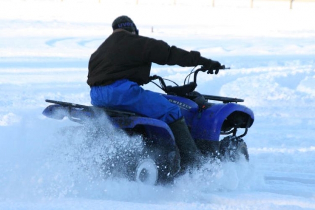 Una aventura nevada en cuatrimoto 